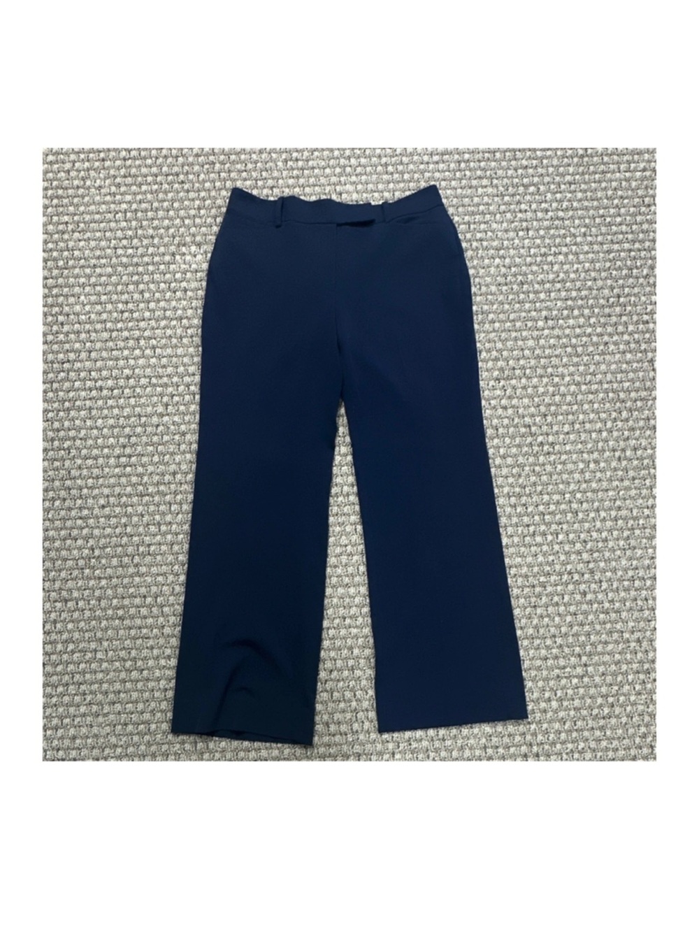 White House Black Market Navy Modern Boot Trousers size 8 SHORT